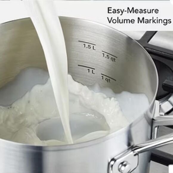 KitchenAid Stainless Steel Induction 3QT Saucepan w/Lid - Picture 7 of 16